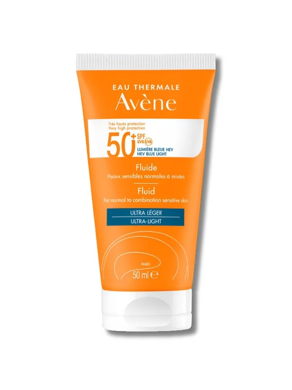 AVENE FLUIDE SPF 50+ PEAU SENSIBLE NORMALES A MIXTES 50ML