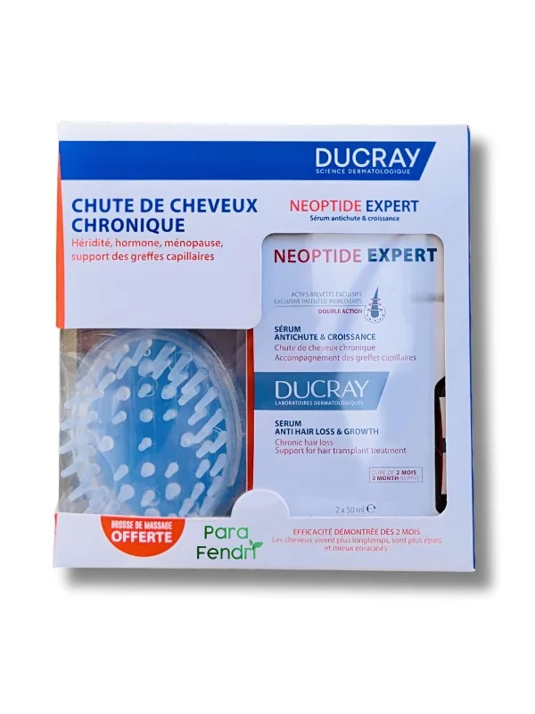 DUCRAY - COFFRET NEOPTIDE EXPERT SERUM ANTI CHUTE ET CROISSANCE + BROSSE DE MASSAGE OFFERTE