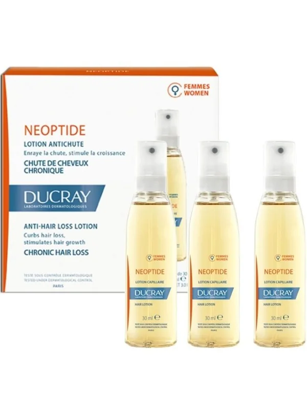 DUCRAY NEOPTIDE LOTION ANTICHUTE FEMMES 3 Flacons SPRAY 30ML