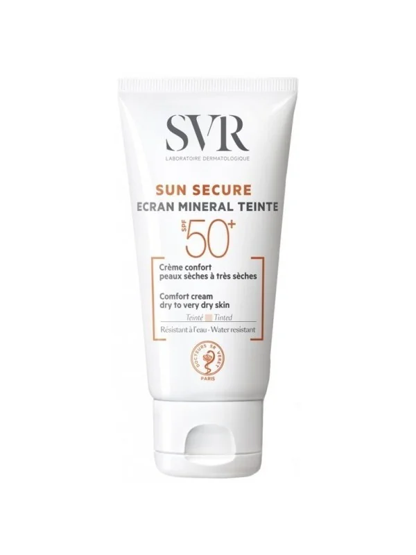 SVR SUN SECURE ÉCRAN MINÉRAL TEINTÉ-Peaux Sèches SPF50+