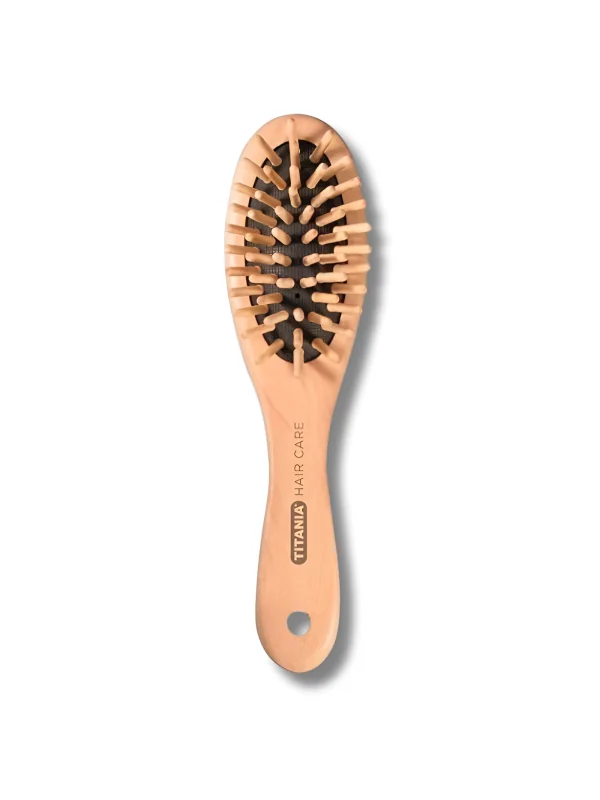 TITANIA - BROSSE PNEUMATIQUE POILE EN BOIS 18 CM 2820