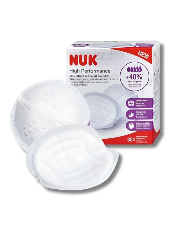 NUK HIGH PERFORMANCE - COUSSINETS D'ALLAITEMENTS 30 PIECES