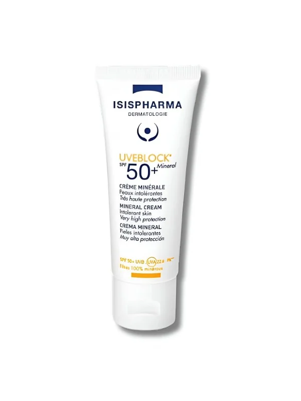 ISISPHARMA UVEBLOCK - CREME SOLAIRE MINERALE SPF 50+ 40ML
