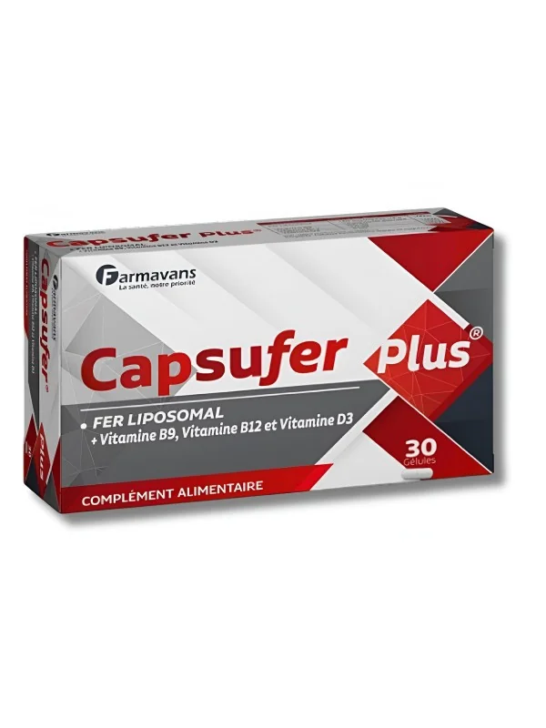 FARMAVANS - CAPSUFER PLUS 30 GELULES