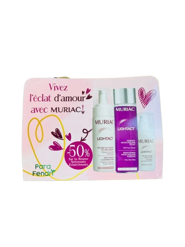 MURIAC - PACK ECLAT : MOUSSE NETTOYANTE ECLAIRCISSANTE + MICRO PEELING + SERUM INTENSIF ANTI TACHES
