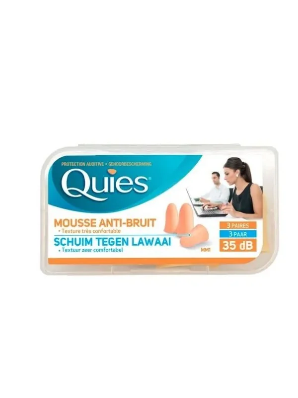 Protections Auditives Mousse - Couleur Chair, 3 Paires