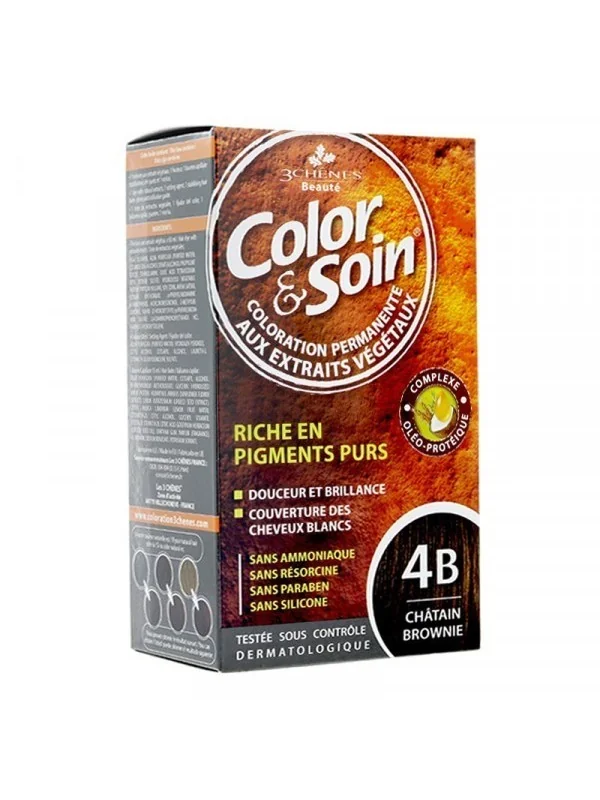 color soin chatain brownie 4b coloration permanente