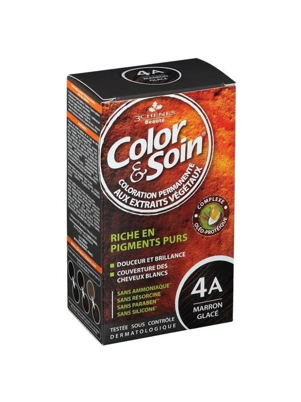 color soin marron glace 4a coloration permanente