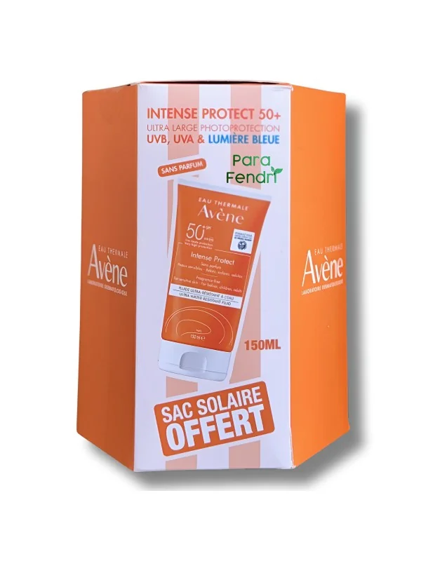 AVENE - INTENSE PROTECT SPF50+ ULTRA LARGE PHOTOPROTECTION 150ML + SAC SOLAIRE OFFERT