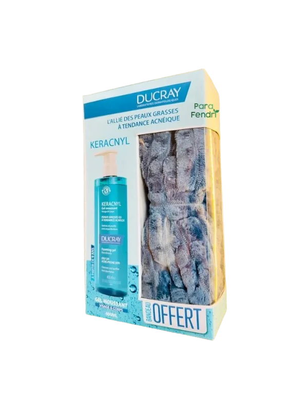 DUCRAY - GEL KERACNYL 400ML + BANDEAU OFFERT