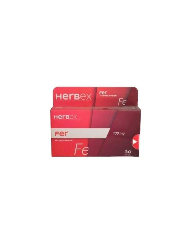HERBEX FER 100MG 30 GELULES
