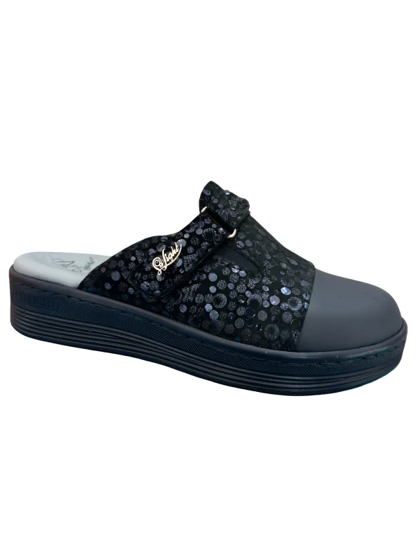 STI LIGHT - SABOTS ORTHOPEDIQUES BLEUS FEMME DETAILS PAILLETE