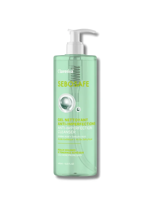 CLARENIA SEBOSAFE - GEL NETTOYANT ANTI IMPERFECTIONS 400ML