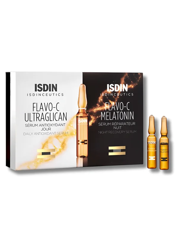 ISDIN ISDINCEUTICS - FLAVO C MELATONIN&ULTRAGLICAN DAY&NIGHT 20 AMPOULES