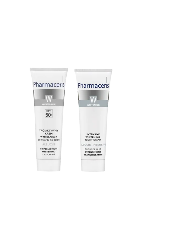 PHARMACERIS COFFRET ALBUCIN ECLAIRSISSANT CREME DE JOUR + SOIN DE NUIT