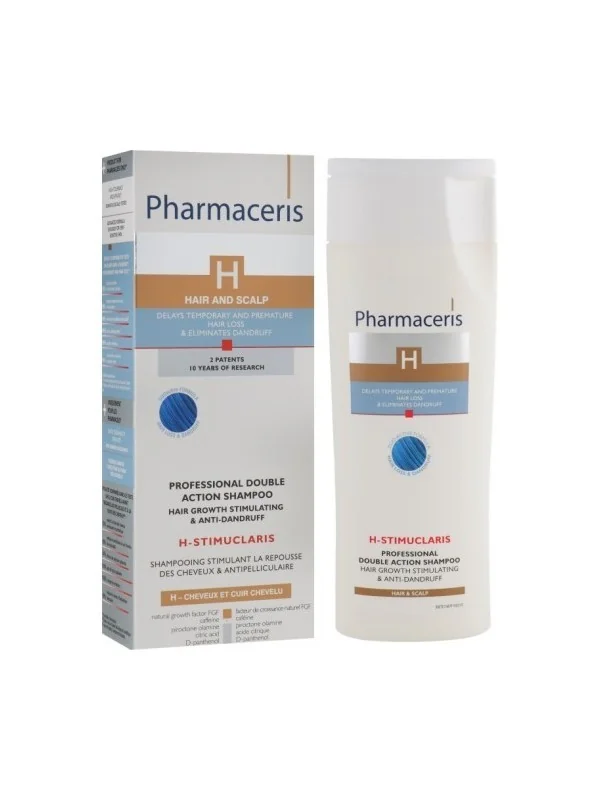 Pharmaceris H Stimuclaris shampoing anti chute anti pelliculaire et repousse 250 ml