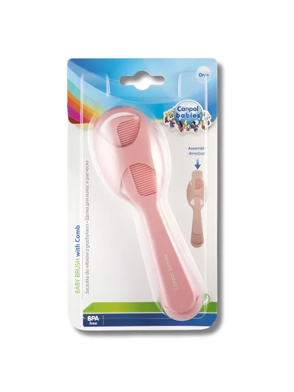CANPOL BABIES - BROSSE ET PEIGNE ROSE REF 56/160