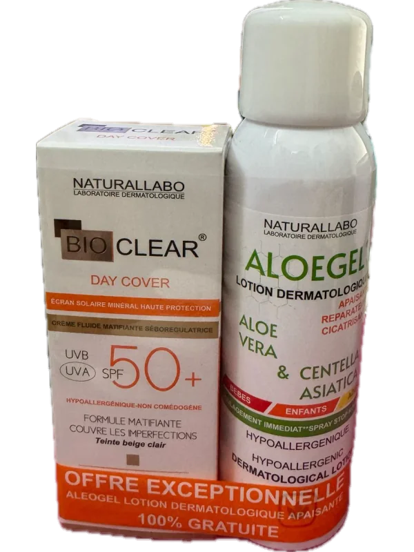 NATURALLABO BIO CLEAR DAY COVER Ecran Teinté BEIGE CLAIRE SPF50+
