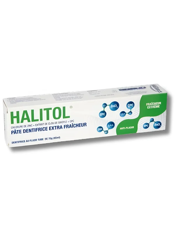 STODERMA HALITOL - PATE DENTIFRICE EXTRA FRAICHEUR ANTI PLAQUE 75G
