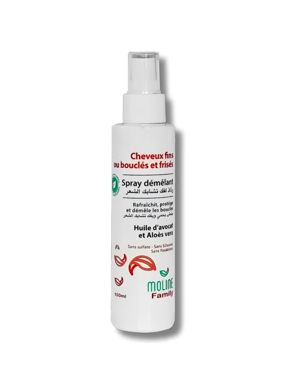 MOLINE - SPARY DEMELANT CHEVEUX A L'HUILE D'AVOCAT 150ML