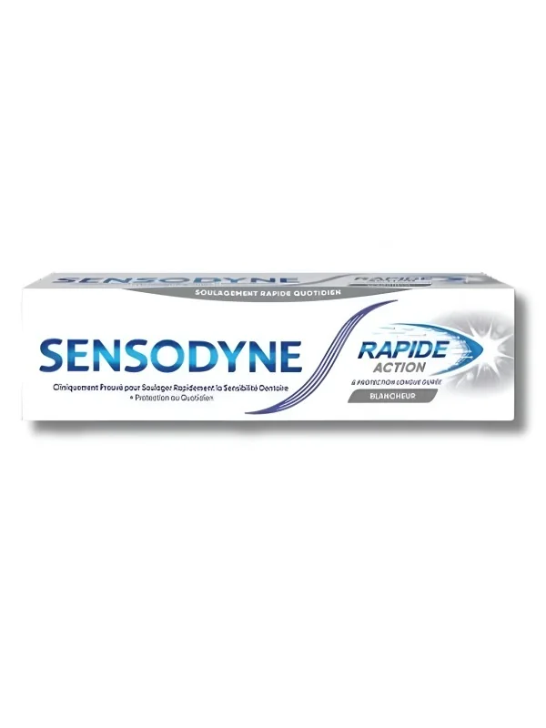 SENSODYNE - DENTIFRICE RAPIDE ACTION BLANCHEUR 75ML
