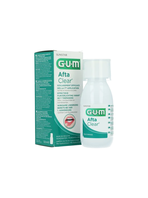 GUM AFTACLEAR BAIN DE BOUCHE FLACON 120 ML