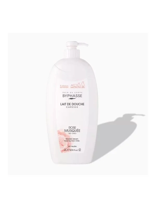BYPHASSE LAIT DE DOUCHE CARESSE 2L ROSE MUSQUÉE
