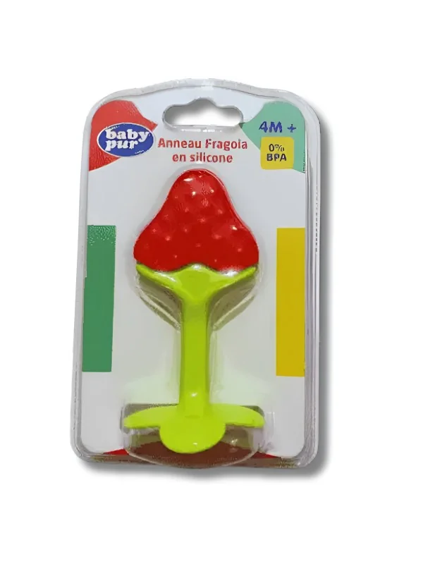 BABY PUR - ANNEAU DE DENTITION FARAGOLA EN SILICONE + 4MOIS