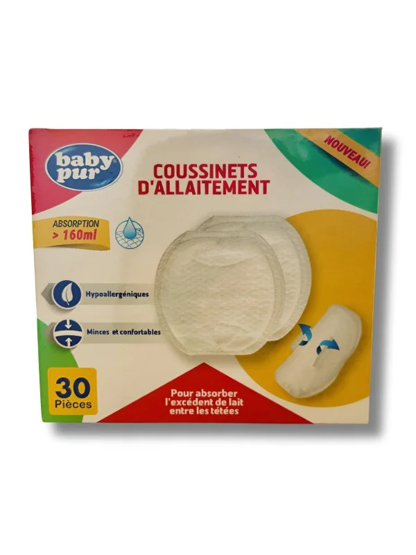 BABY PUR - COUSSINETS D'ALLAITEMENT 30 PIECES