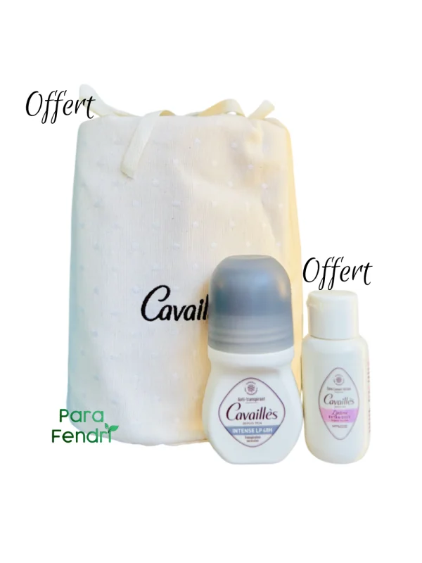 ROGÈS CAVAILLÈS - DÉODORANT ROLL ON INTENSE LP 50ML + GEL INTIME EXTRA DOUX 50 ML ET BOURSE OFFERTS