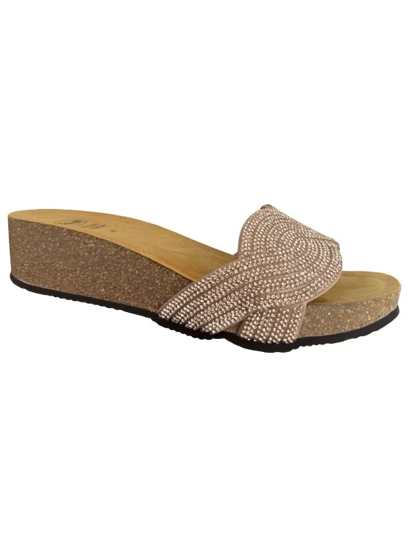 SCHOLL - CLAQUETTES ORTHOPEDIQUES ROSES POUR FEMME