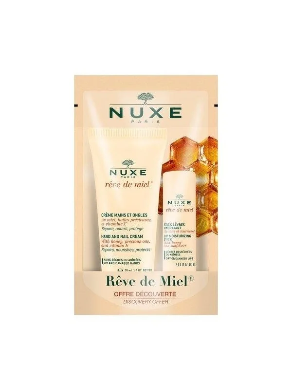 nuxe Rêve De Miel Offre Découverte CREME MAIN + STICK A LEVRE